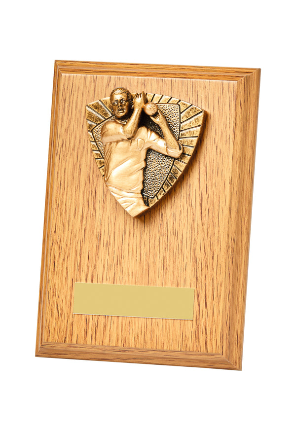 Cricket Bowling Wooden Plaques - WP1