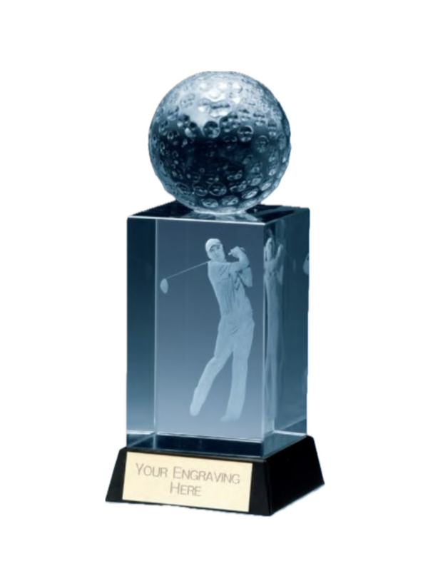 Sterling Crystal Golf Ball Award - GT22