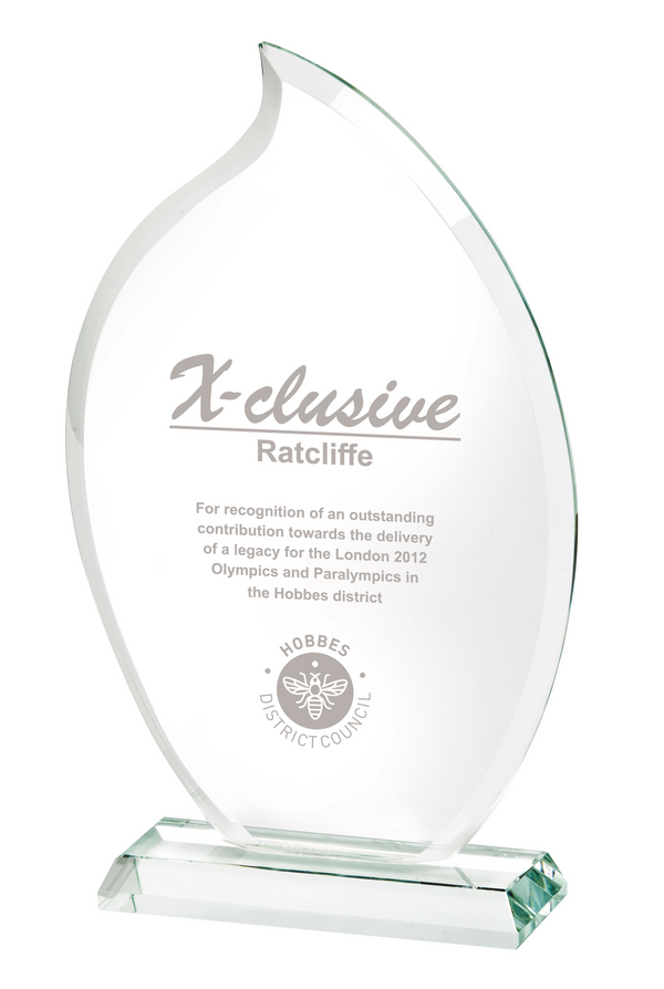 Clear Glass Flame Award - CR10